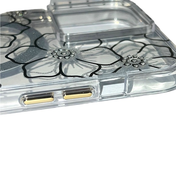 CASE-MATE Glitter Floral Gems MagSafe iPhone 15 PRO MAX Hard Case - Picture 14 of 16
